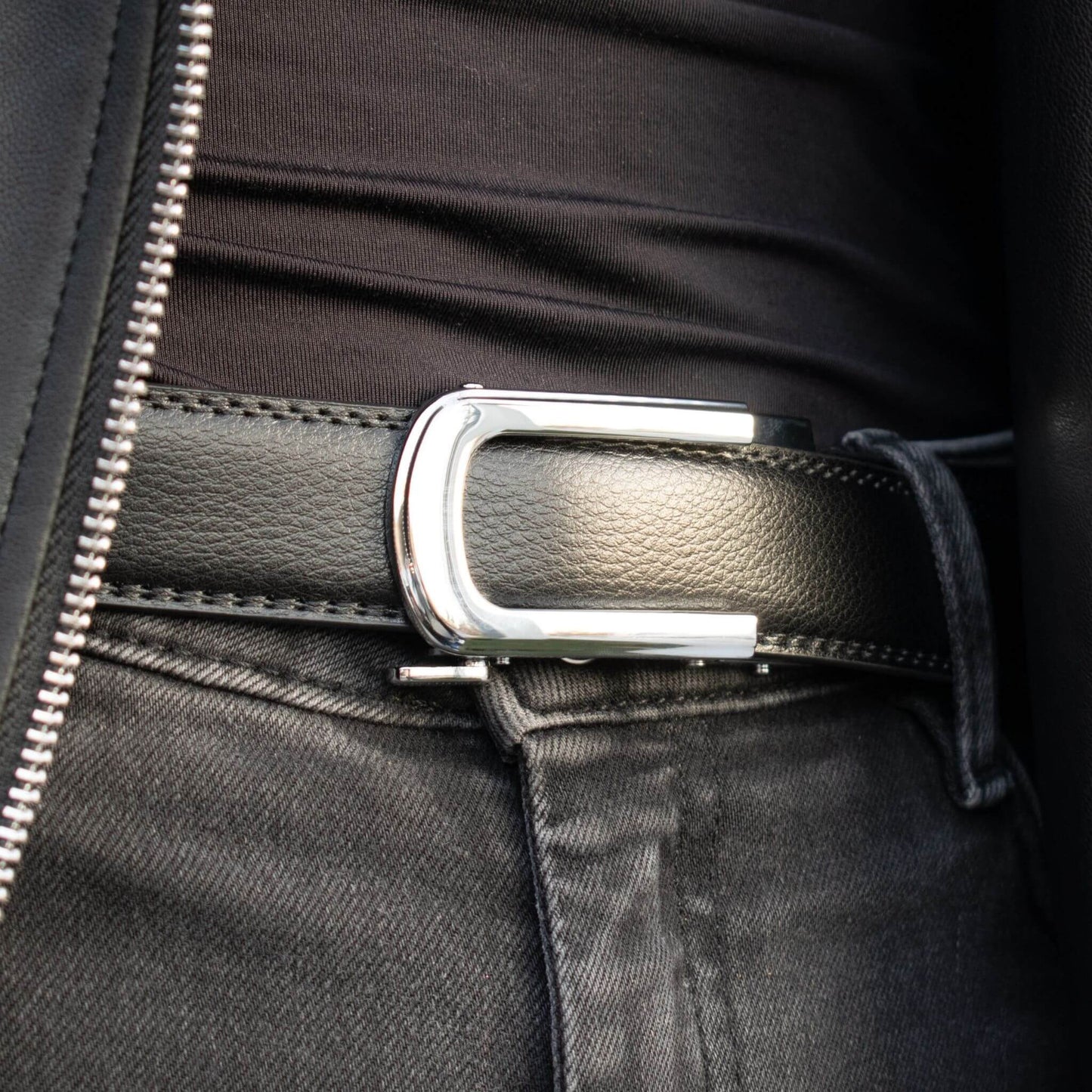 CINTURÓN AUTOMÁTICO MUJER | AURA BLACK