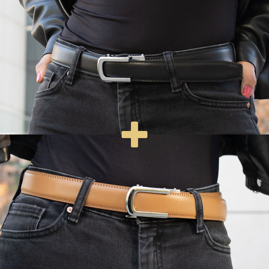 PACK AURA MUJER | 2 CINTURONES AUTOMATICOS AURA + ENVIO GRATIS