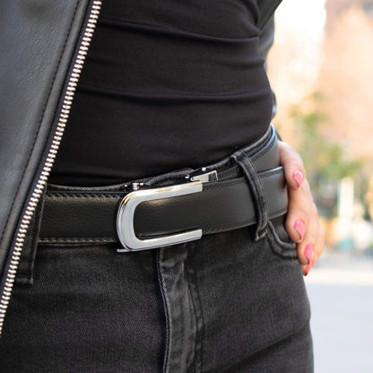 CINTURÓN AUTOMÁTICO MUJER | AURA BLACK