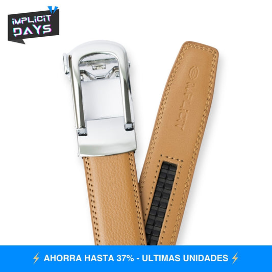 CINTURÓN AUTOMÁTICO MUJER | AURA CAMEL