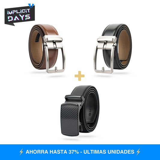 Pack Trilogía de Estilo | 3 Cinturones + Envío Gratis
