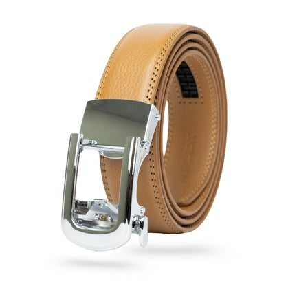 CINTURÓN AUTOMÁTICO MUJER | AURA CAMEL