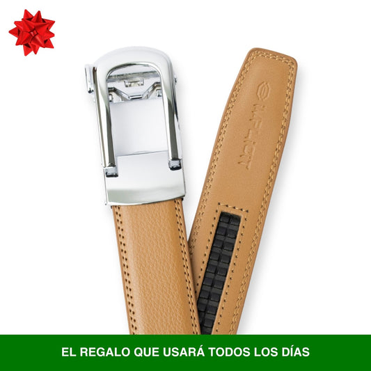 CINTURÓN AUTOMÁTICO MUJER | AURA CAMEL