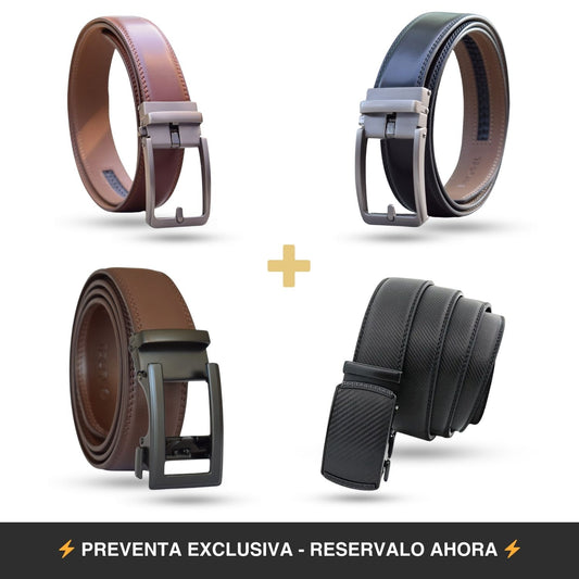PACK ALL SEASONS | 4 CINTURONES AUTOMÁTICOS + ENVÍO GRATIS (PREVENTA)